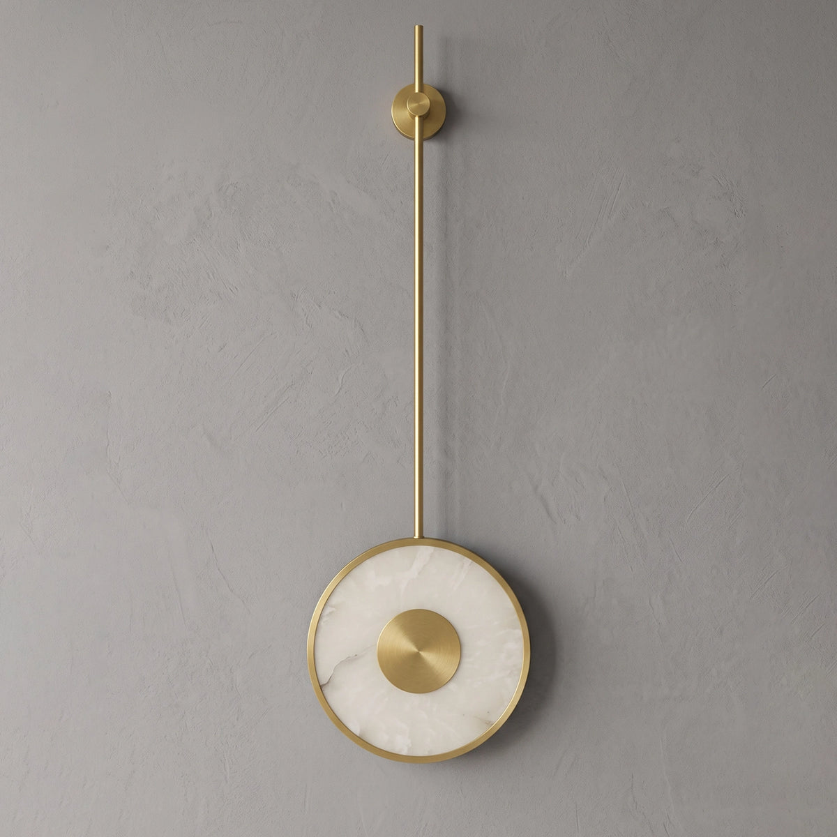Sondriel Round Alabaster Wall Light