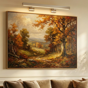 Talbot Soft-Glow Picture Light - Traditional Landscape Canvas Wall Decor | HoaiLamp