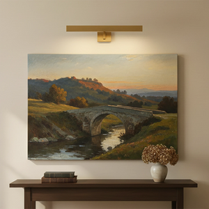 Talbot Soft-Glow Picture Light - Traditional Landscape Painting Console Vignette | HoaiLamp