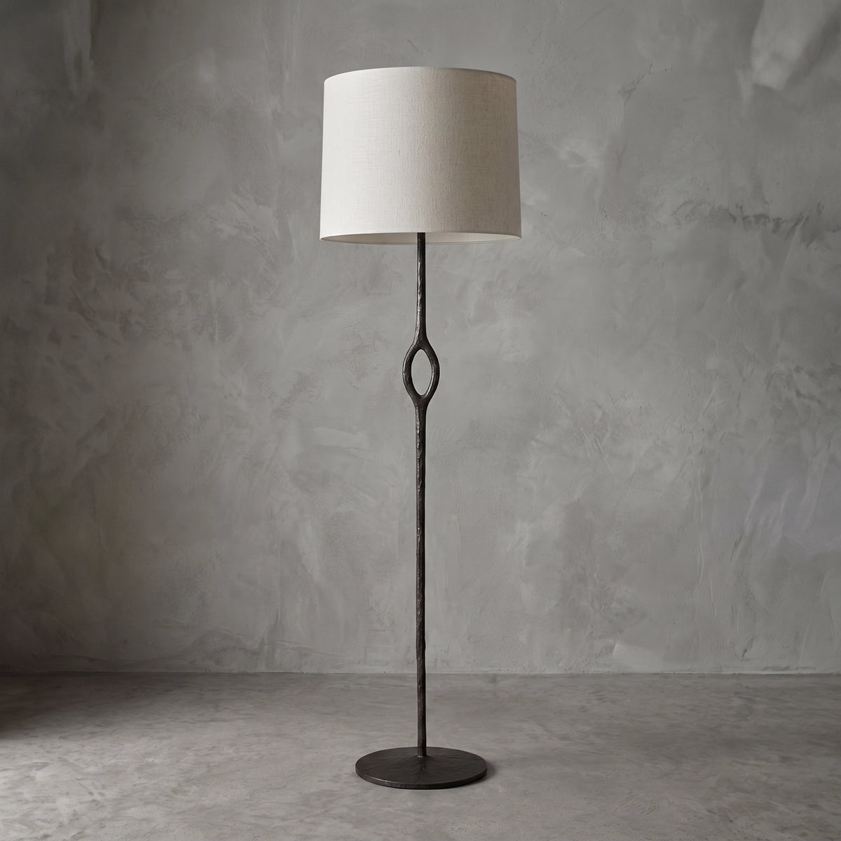 Thorne Sculpted Brass Floor Lamp