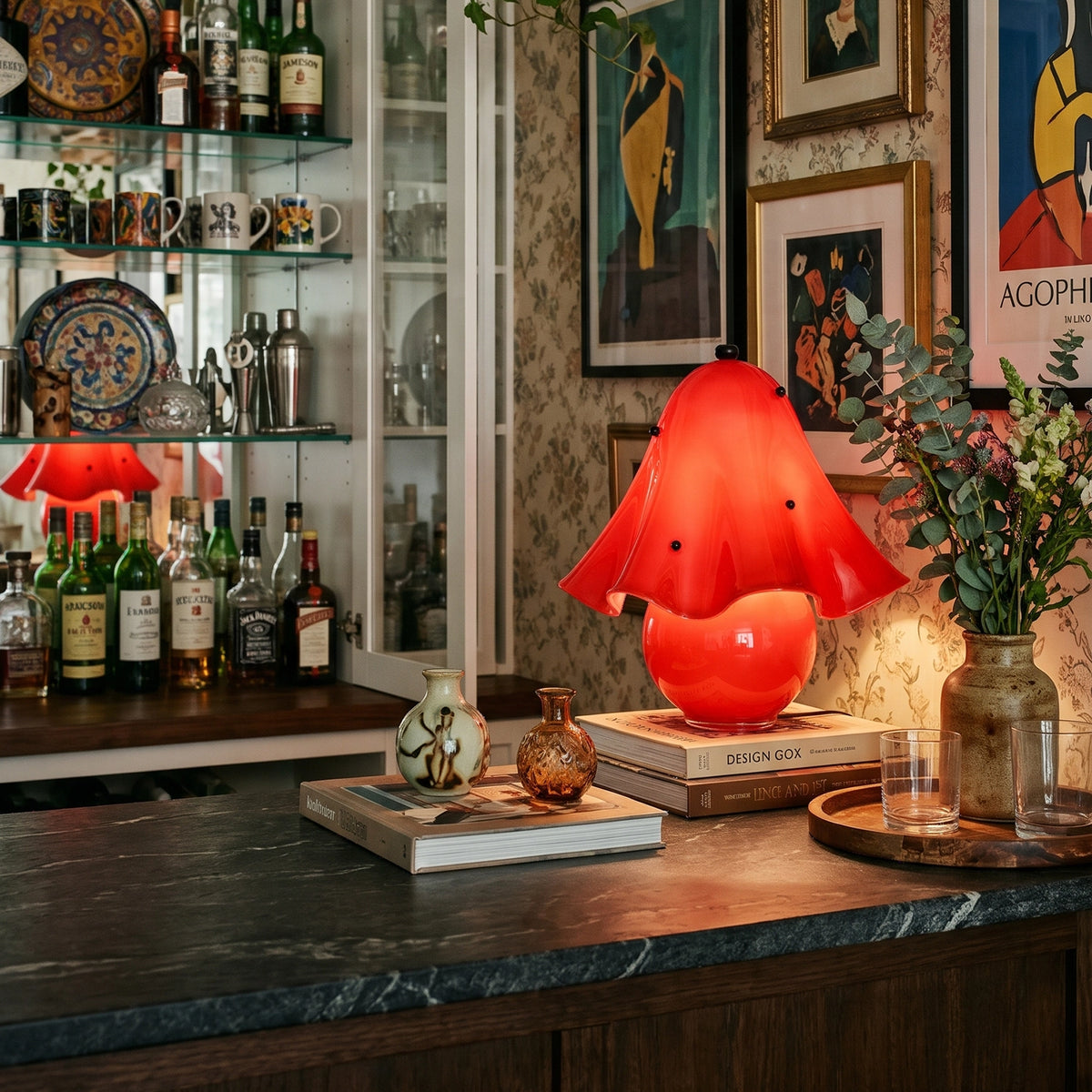 Velo Handkerchief Glass Table Lamp