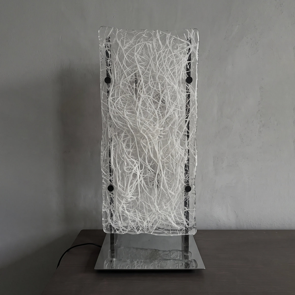 Vetrina Textured Ice Glass Table Lamp