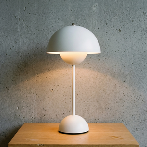 vp3 Table Lamp - Pure White Soft Geometric Glow Concrete Wall Studio | HoaiLamp