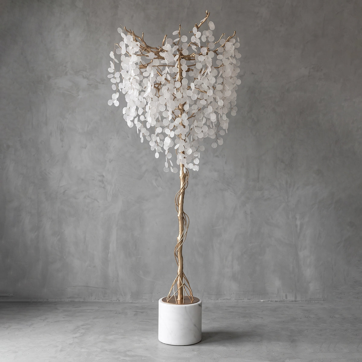 Wisteria Glass Leaf Branch Floor Lamp