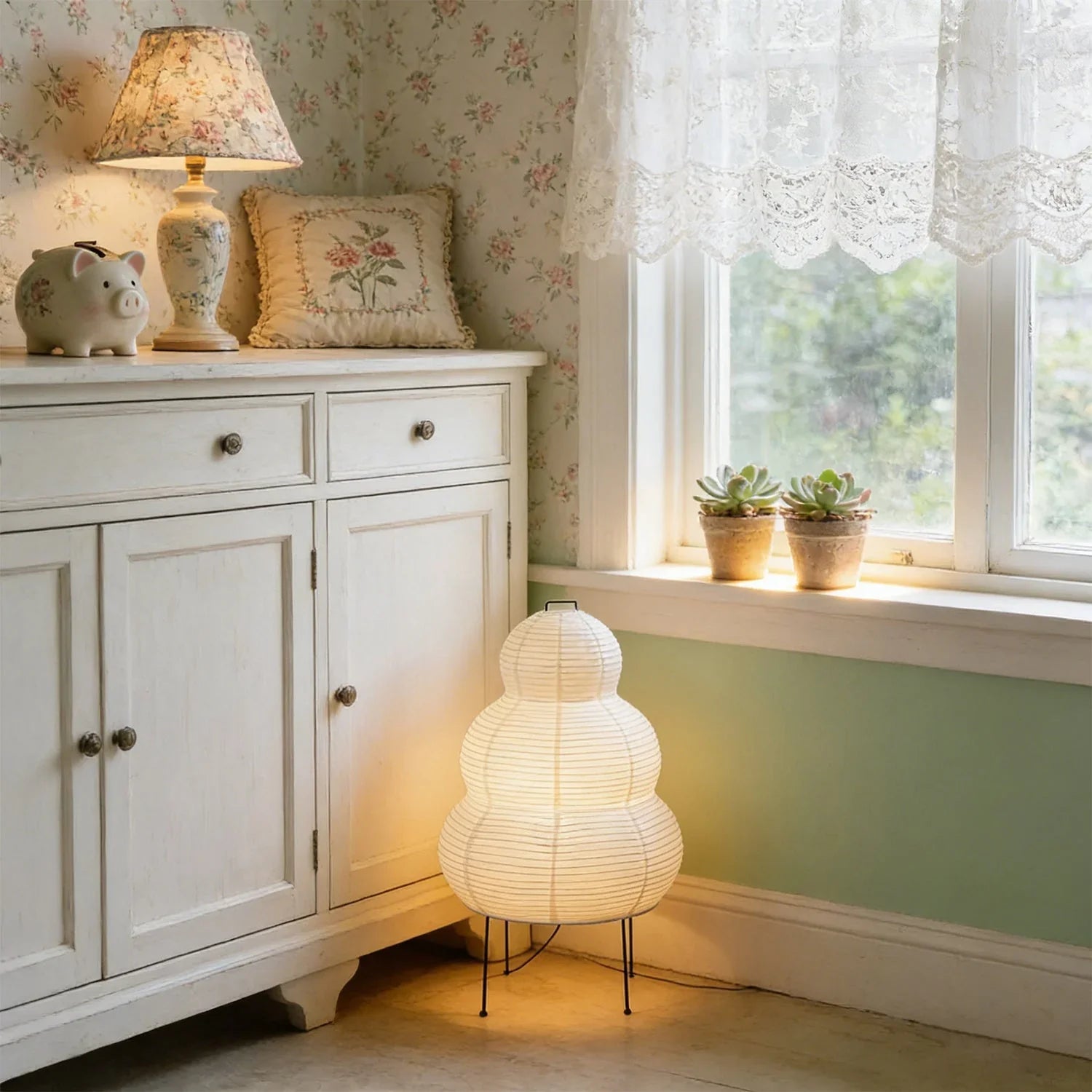 Material Guide: Solidified Moonlight—How Xuan Paper Table Lamps Define Your Healing Sanctuary