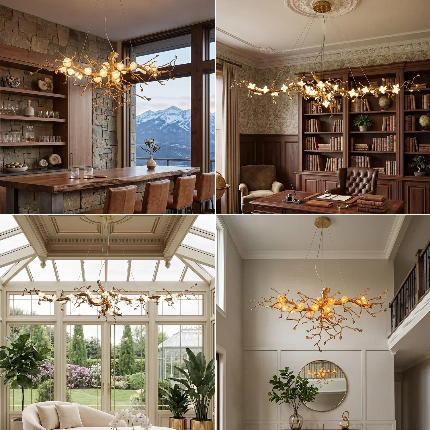 Sculpting Light: The Art of Hoailamp Floral Branch Chandeliers