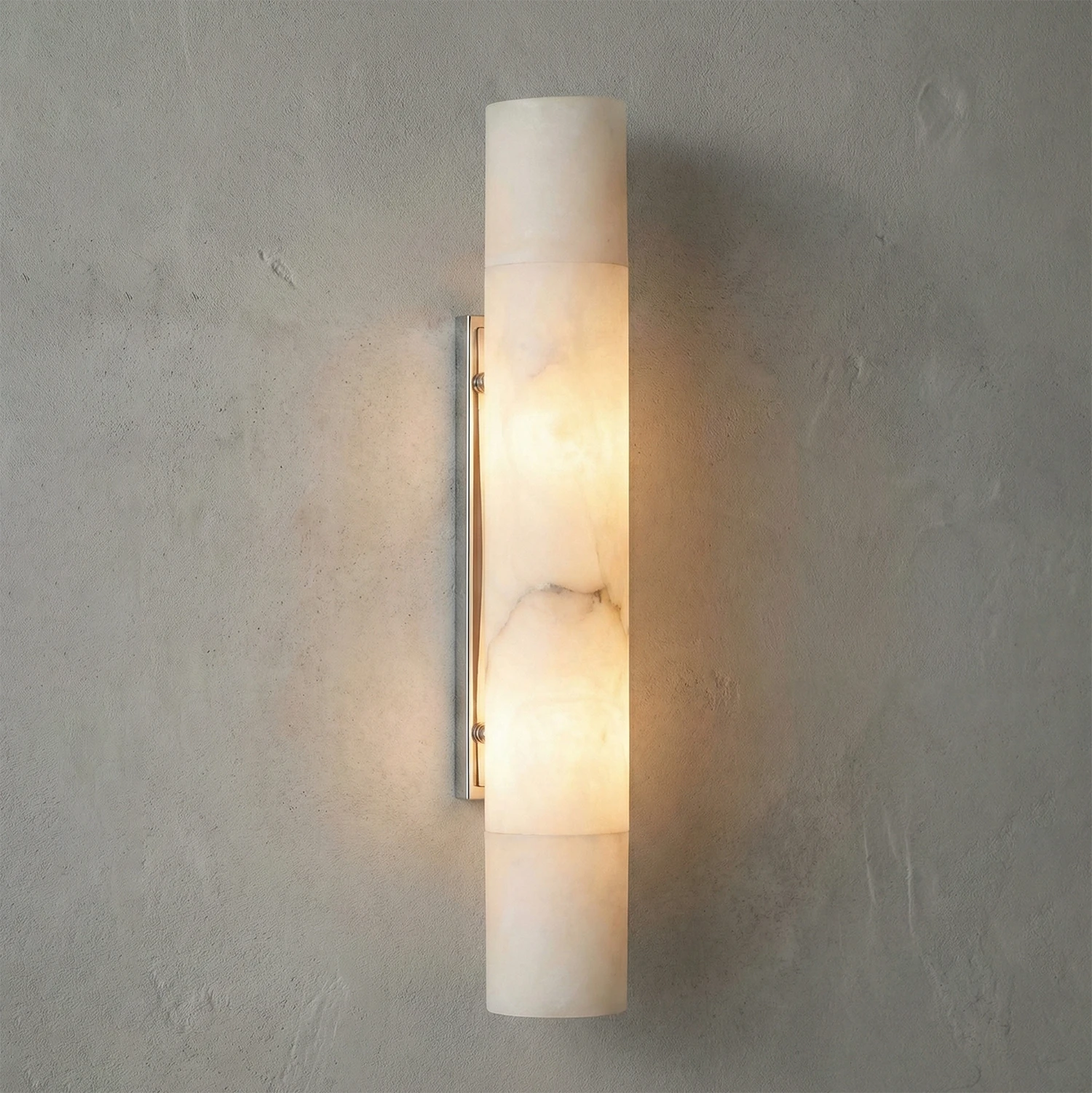 Selene Alabaster Column Sconce