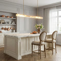 Alabaster Linear Tube Chandelier