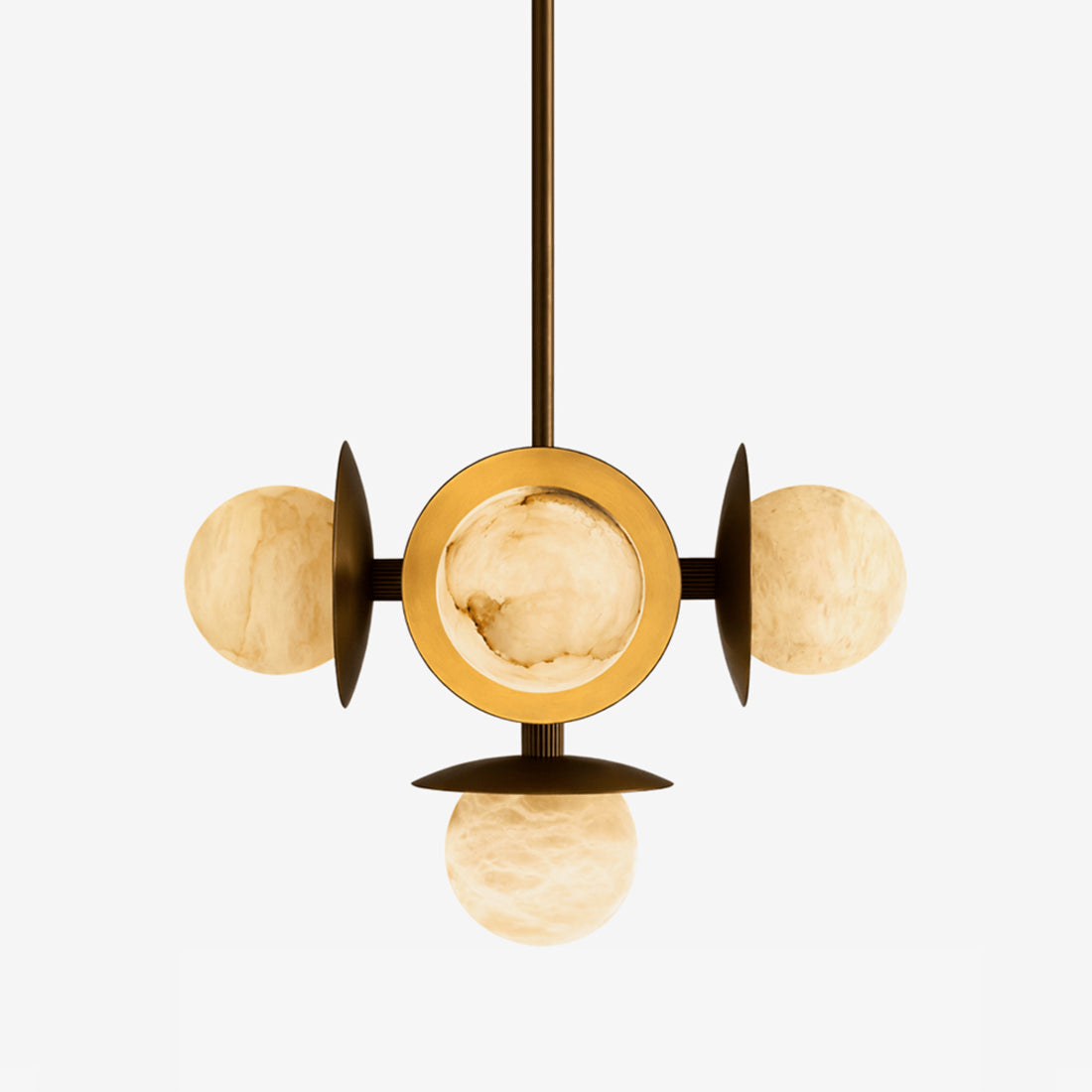 Alabaster Orb Cluster Chandelier