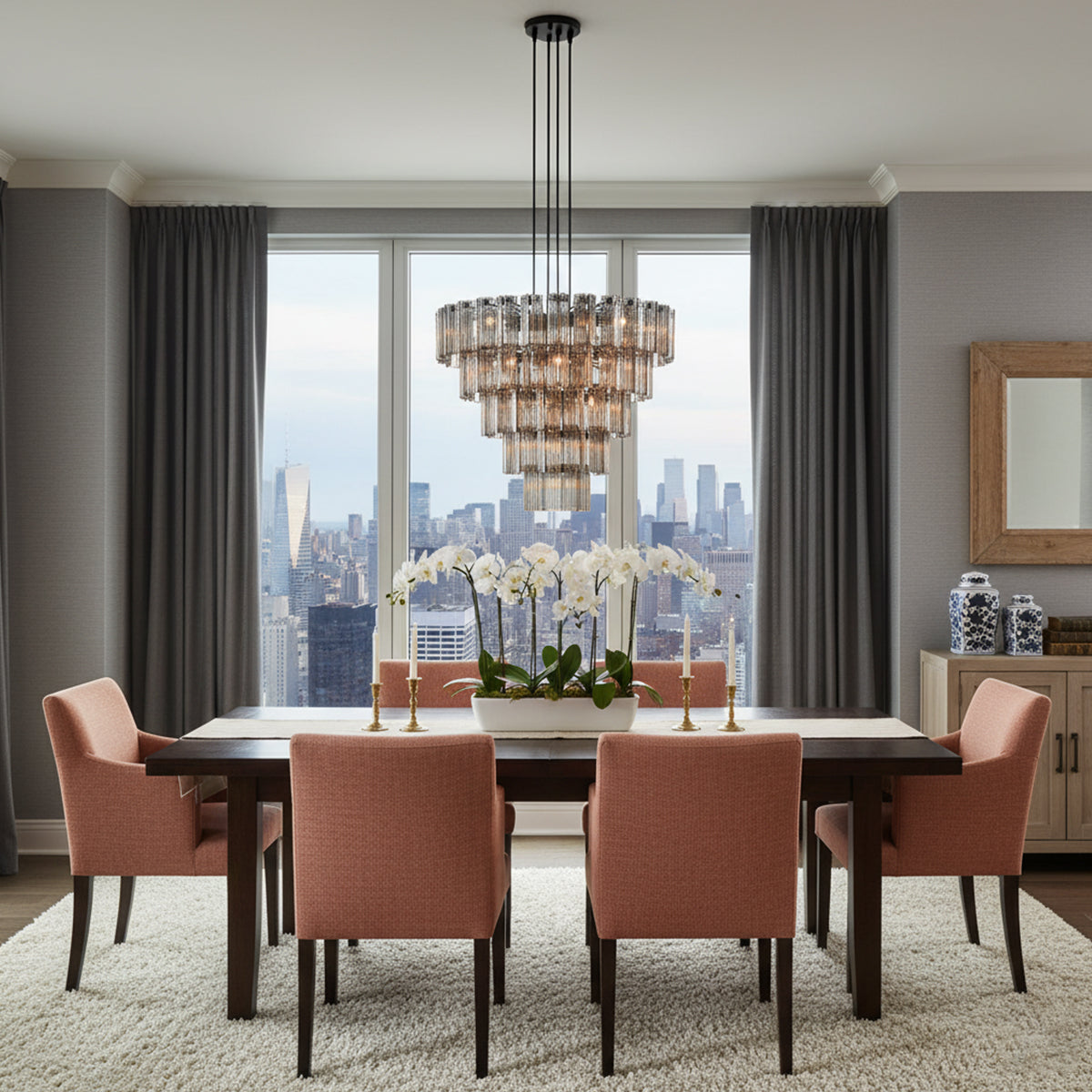 Art Glass Dearie Round Chandelier