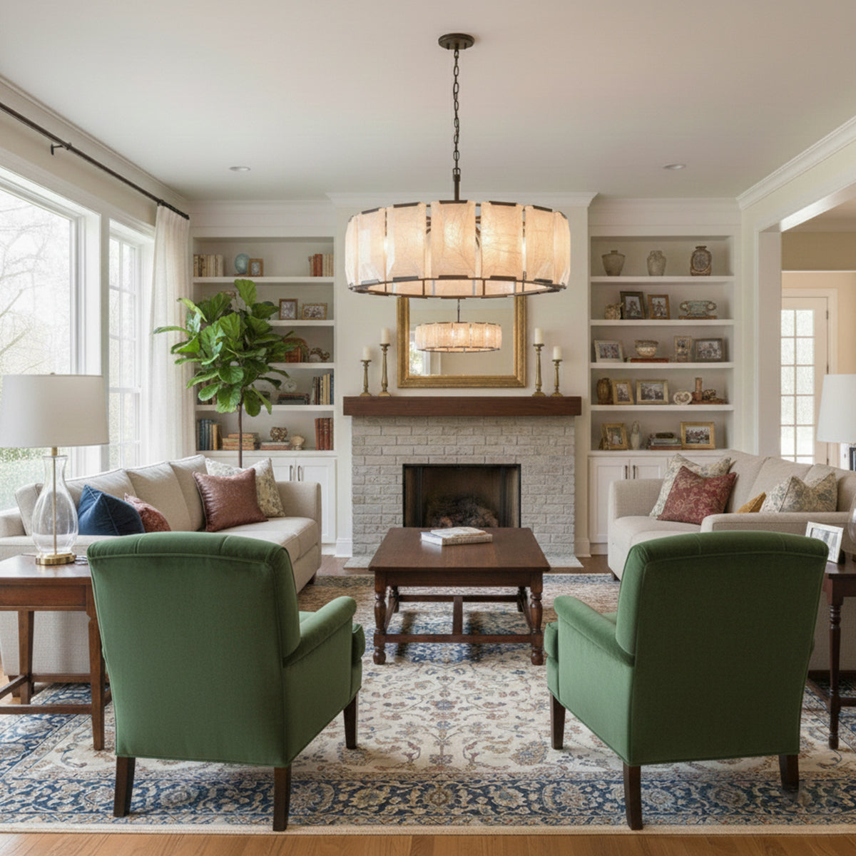 Aubrey Calcite Round Chandelier