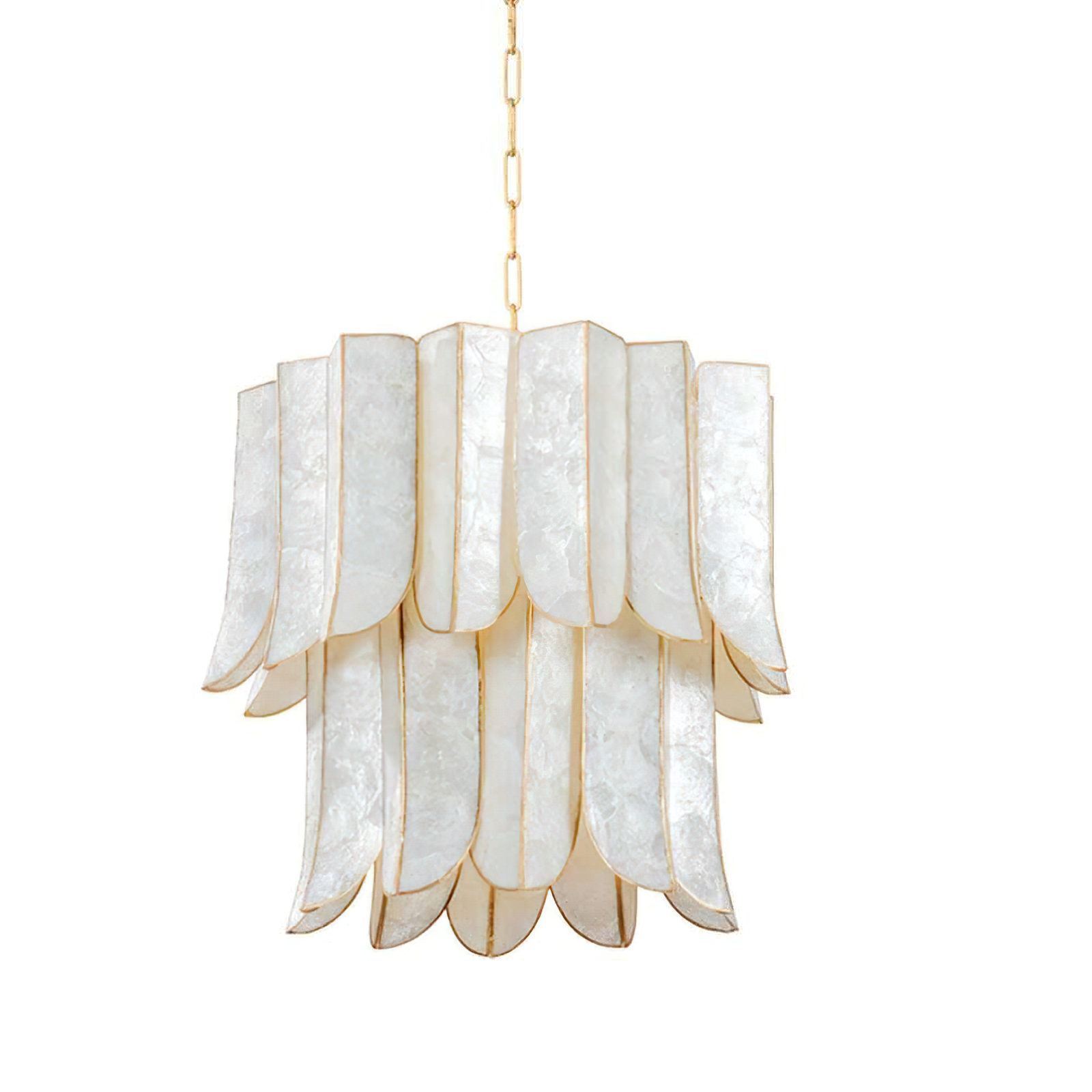 Cartagena Vintage Gold Leaf Chandelier