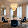 Cascade Ribbed Glass Chandelier