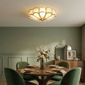 Floral Glass Flush Mount Ceiling Light