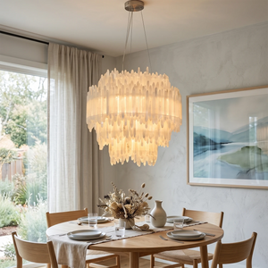 Montfaucon Round Chandelier - Elegant Formal Dining Room Crystal Chandelier | HoaiLamp