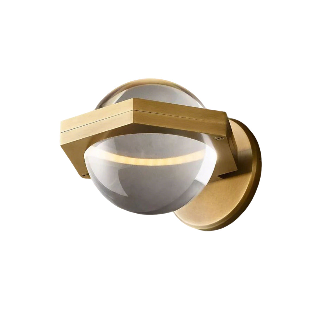 Genius LED Crystal Orb Wall Sconce