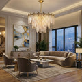 Golden Foliage Crystal Chandelier