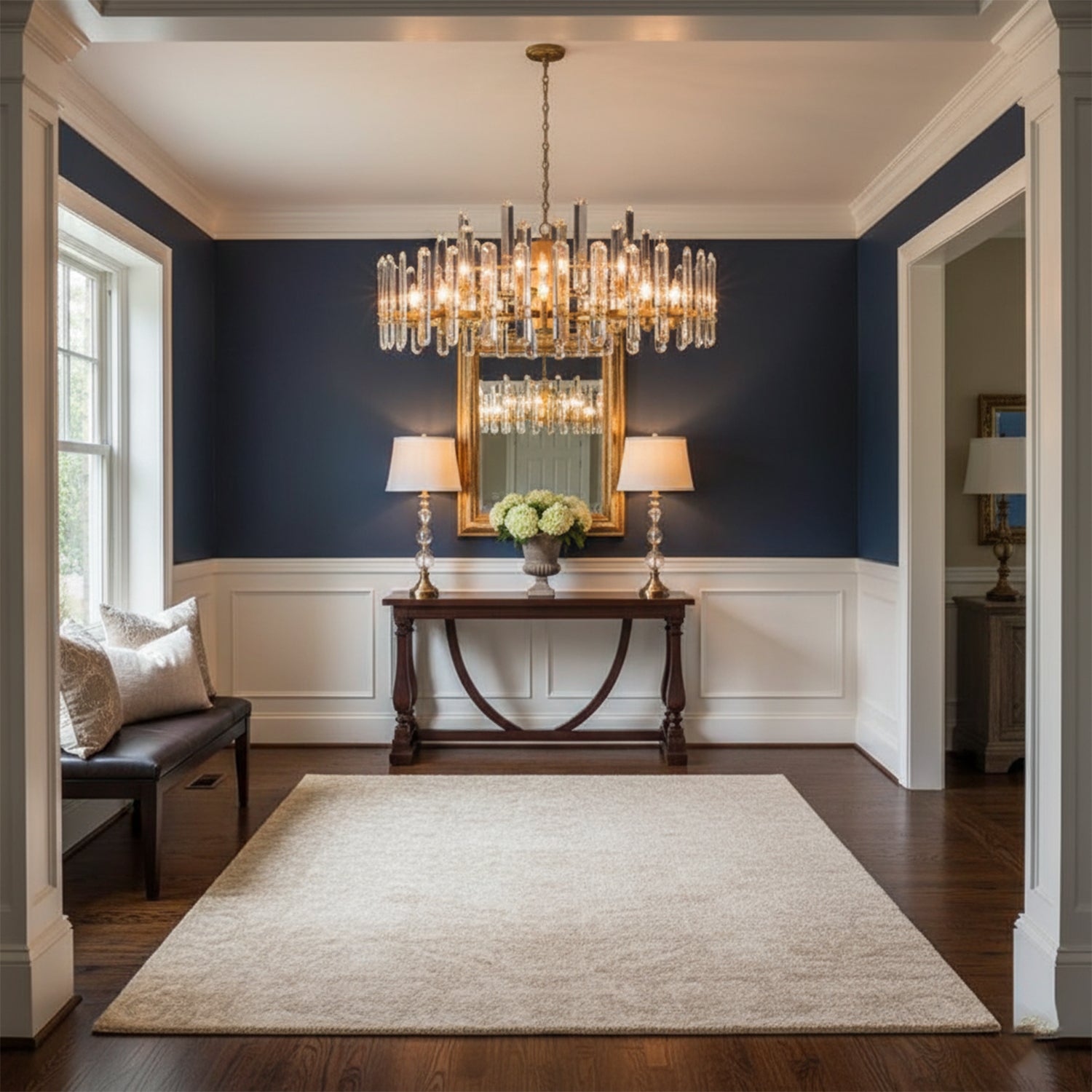 Industrial Crystal Skyline Chandelier