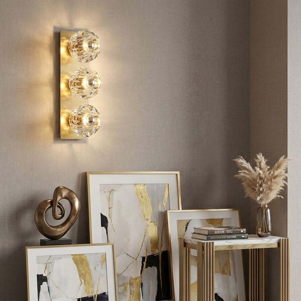 Mini Crystal Orb Bedside Wall Light