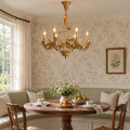 Acanto Solid Brass Leaf Chandelier