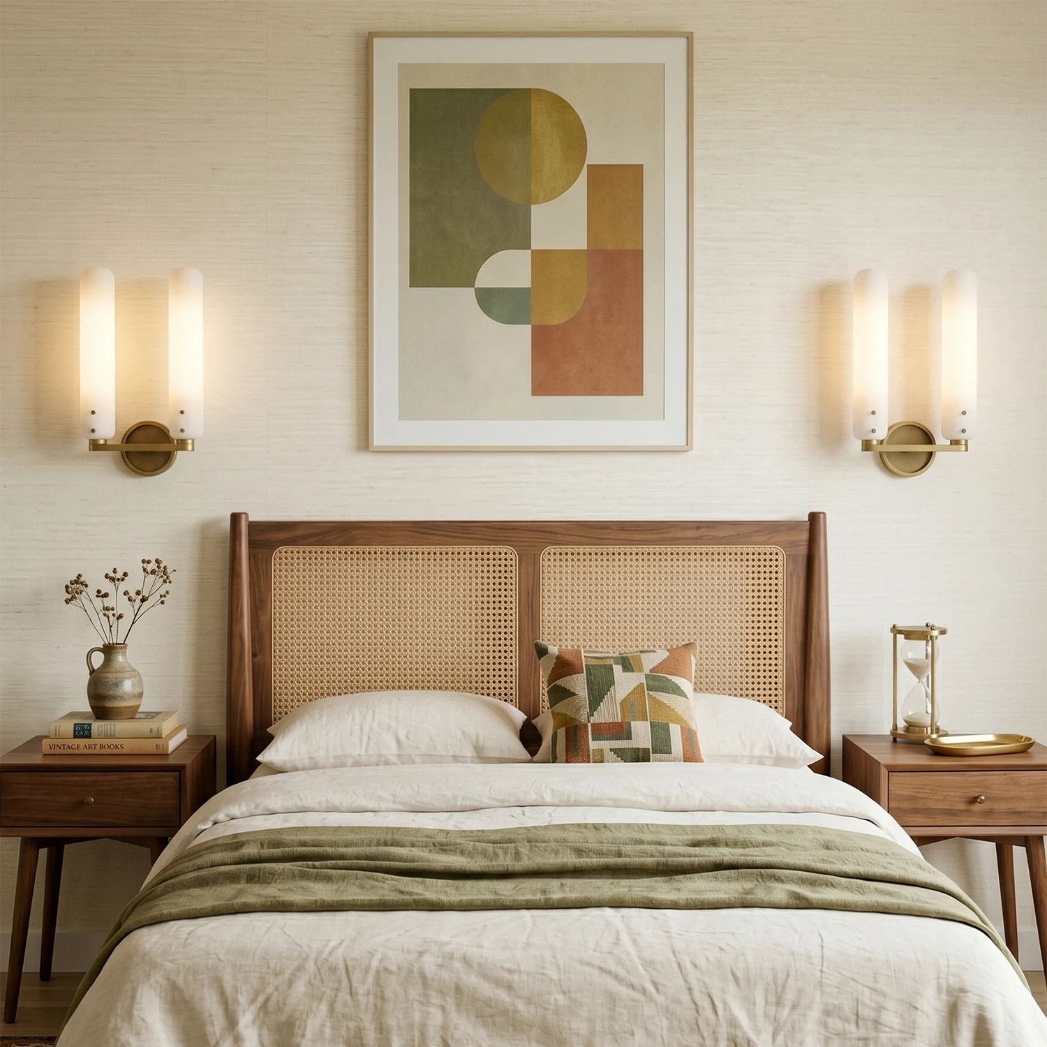 Afroalia Luxury Modern Art Deco Wall Sconce - Harmonizing Bedroom Palettes | HoaiLamp