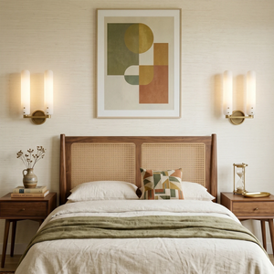 Afroalia Luxury Modern Art Deco Wall Sconce - Harmonizing Bedroom Palettes | HoaiLamp