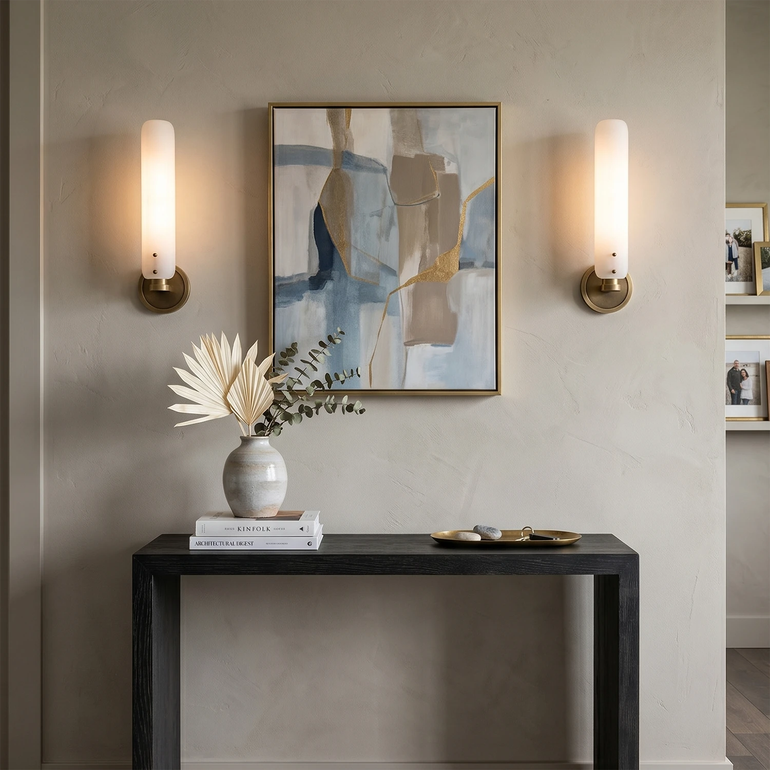 Afroalia Luxury Modern Art Deco Wall Sconce - Defining Bedroom Symmetry | HoaiLamp