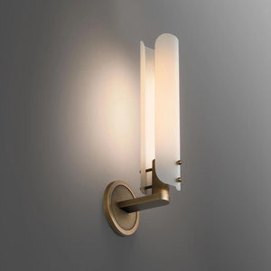Afroalia Luxury Modern Art Deco Wall Sconce - Contemporary Dual-Sconce Bath Design | HoaiLamp