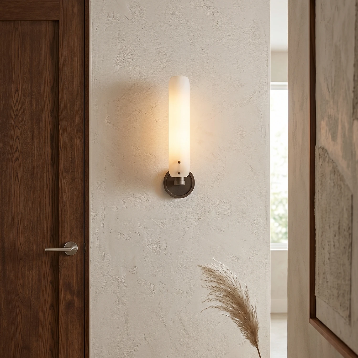 Afroalia Luxury Modern Art Deco Wall Sconce - Sophisticated Entryway Accent | HoaiLamp