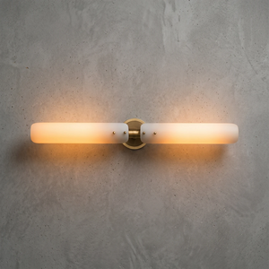 Afroalia Luxury Modern Art Deco Wall Sconce - Textured Glass Vanity Light Surface Mount | HoaiLamp