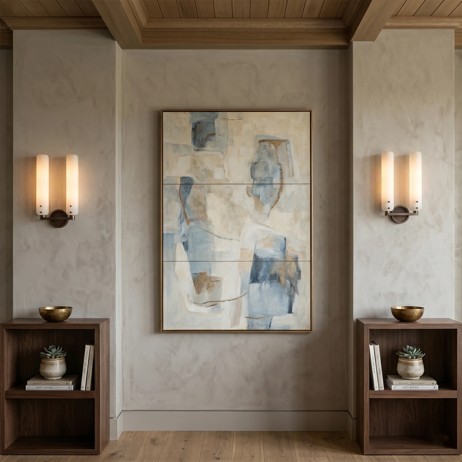 Afroalia Luxury Modern Art Deco Wall Sconce - Elevating Mantelpiece Vignettes | HoaiLamp