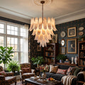 Ala Tiered Alabaster Chandelier
