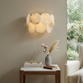 Alabaster Double Layer Round Wall Lamp - Relaxed Living Area Accent | HoaiLamp