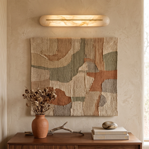 Alabaster Linear LED Wall Sconce - view 2 | Hoailamp