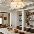 Alabaster Modern Brass Ceiling Lamp - Rustic Kitchen Island Counter Lighting | HoaiLamp