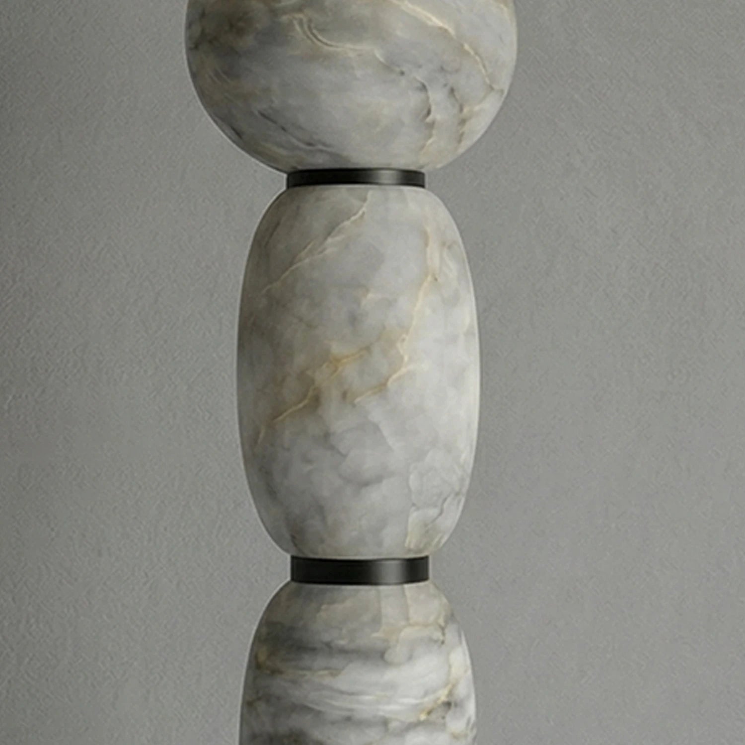 Alabaster Pendulous Pearl Pendant - Precision Brass Joinery | HoaiLamp