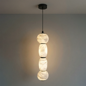 Alabaster Pendulous Pearl Pendant - Atmospheric Night Radiance | HoaiLamp
