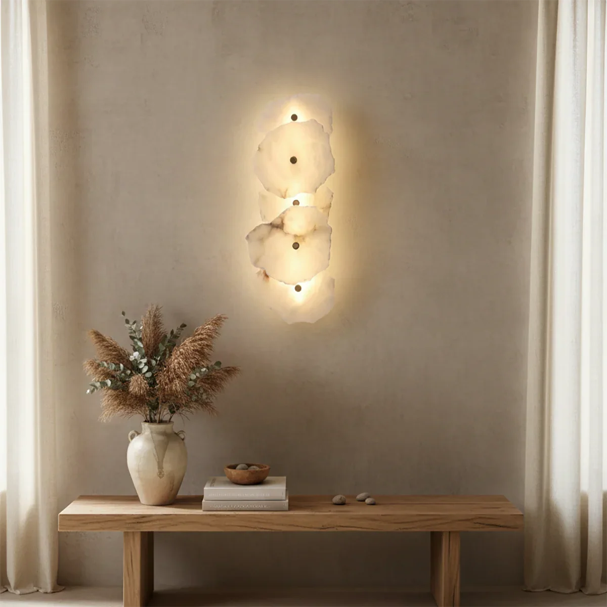 Alabaster Petra Irregular Wall Lamp