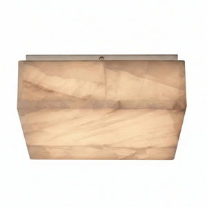 Alabaster Riviera Square Ceiling Lamp - Modern Polished Chrome Accent | HoaiLamp