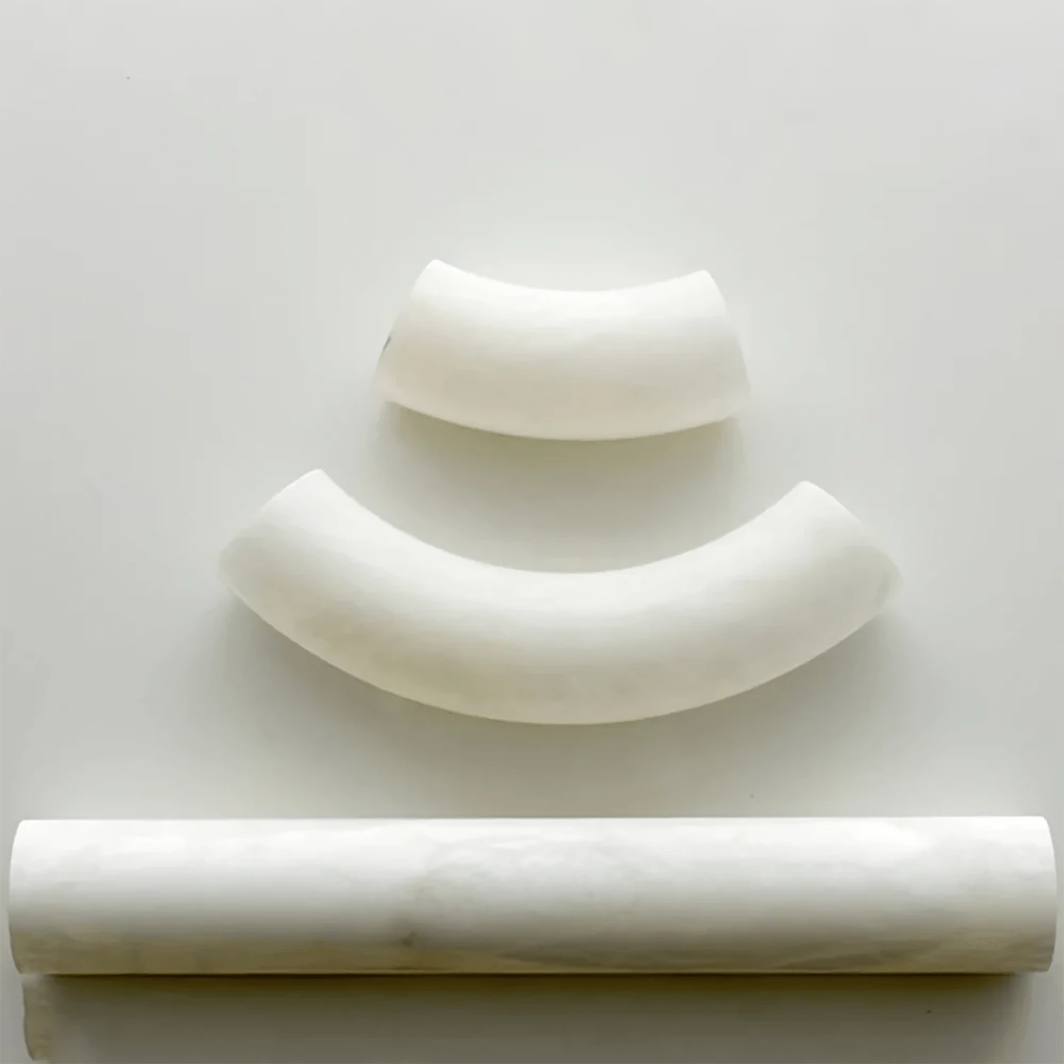 Alabaster Round Leather Chandelier - Geometric Component Array | HoaiLamp