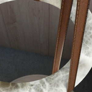 Alabaster Round Pendant - Organic Alabaster Textures | HoaiLamp