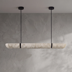 Astrelle Alabaster Linear Pendant Light - view 16 | Hoailamp