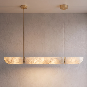 Astrelle Alabaster Linear Pendant Light - view 17 | Hoailamp