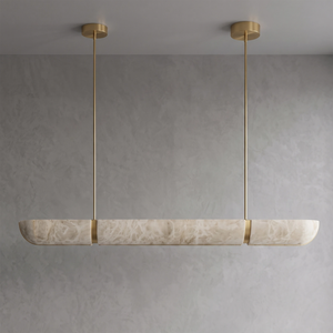 Astrelle Alabaster Linear Pendant Light - view 2 | Hoailamp