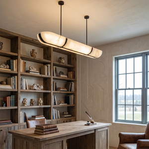 Astrelle Alabaster Linear Pendant Light - view 3 | Hoailamp