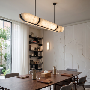 Astrelle Alabaster Linear Pendant Light - view 5 | Hoailamp