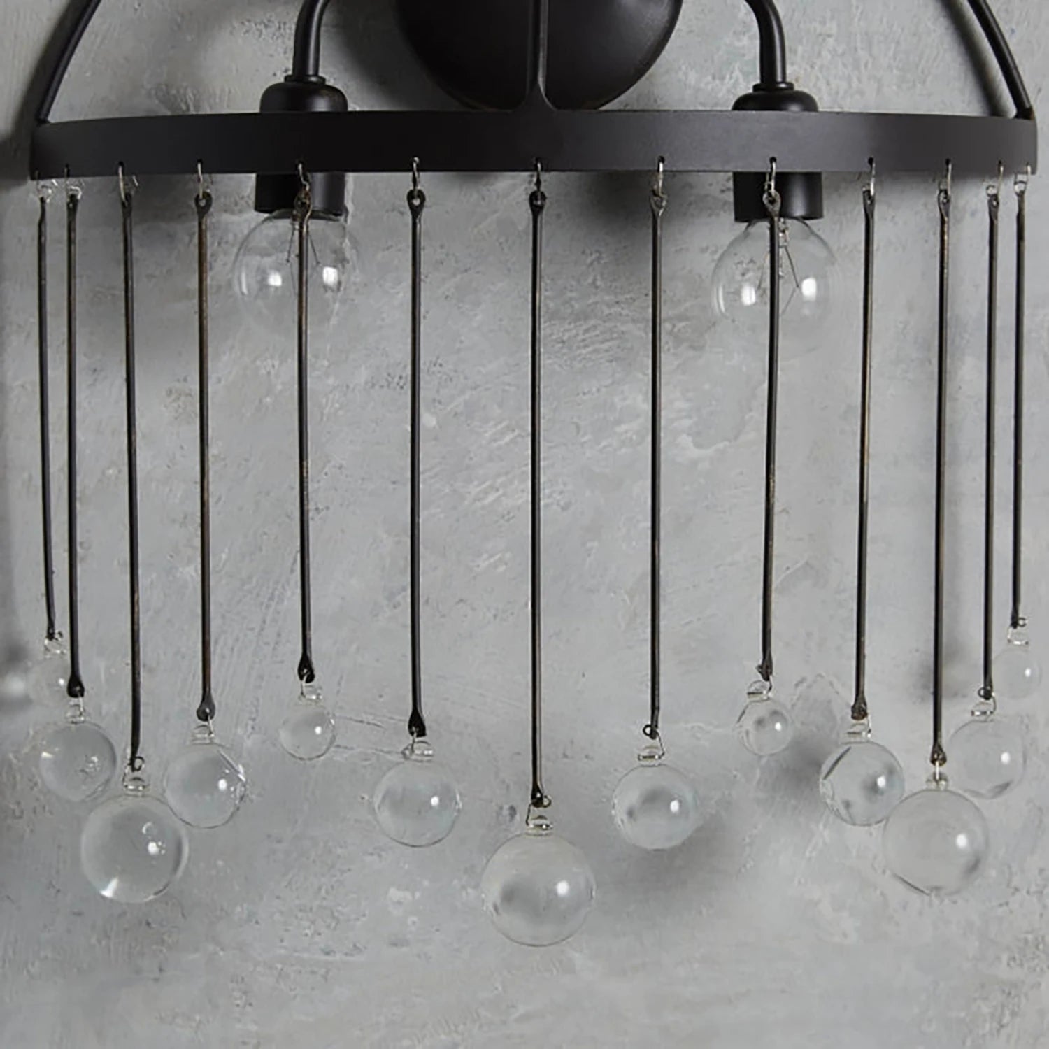 Aubreye 2-Light Sconce - Dark Obsidian Architectural Detail | HoaiLamp