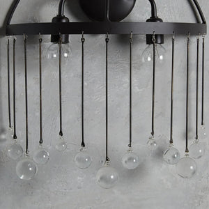 Aubreye 2-Light Sconce - Dark Obsidian Architectural Detail | HoaiLamp