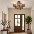 Aurelia Handcrafted Wave Ribbon Glass Ceiling Light
