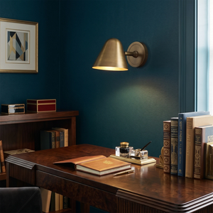 Montfaucon Wall Sconce - Dark Teal Study Desk Focal Point | HoaiLamp